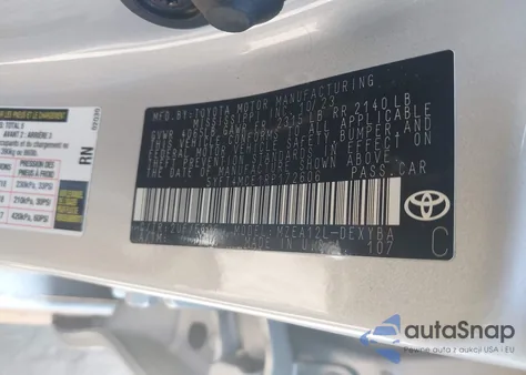 2024 Toyota Corolla Xse z USA, uszkodzony, nr VIN 5YFT4MCE1RP172606